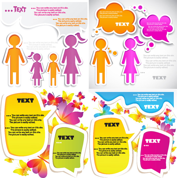 Cartoon label background art