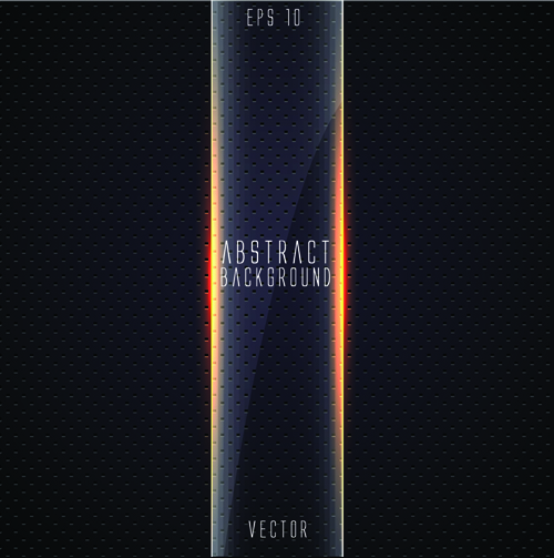 Abstract Black Backgrounds elements vector 02