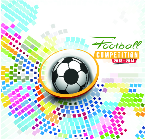 otball elements background vector 02 Abstract football elements background vector 02