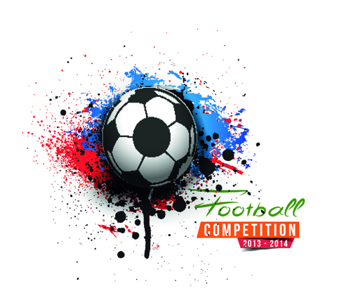 otball elements background vector 04 Abstract football elements background vector 04
