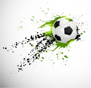 Abstract soccer art background vector 02