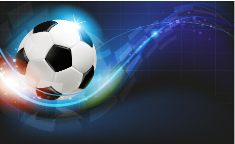 Abstract soccer art background vector 03