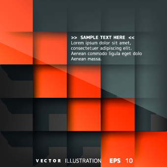 Abstract squares shiny backgroud vector 05