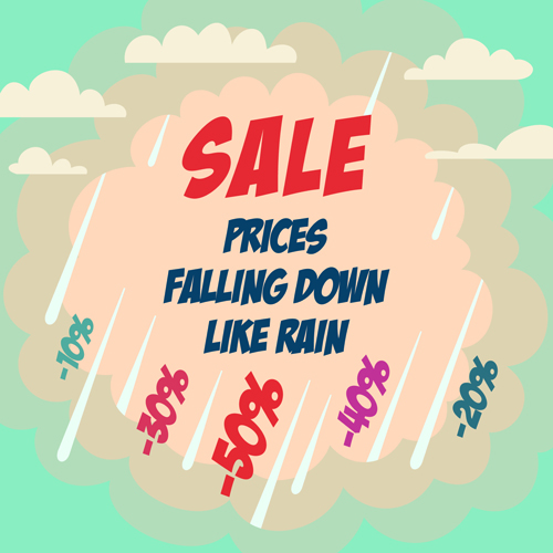 Autumn promo poster sale vector 03