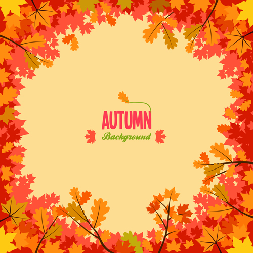Autumn promo poster sale vector 05