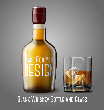 whiskey graphics bottle blank 