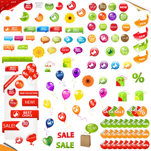 Business elements covers for Button,Stickers and icon vector