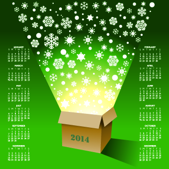 Calendar 2014 vector huge collection 128