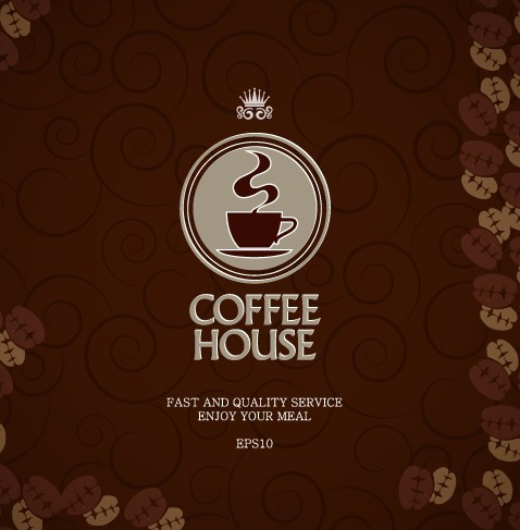 vector material cover coffee 