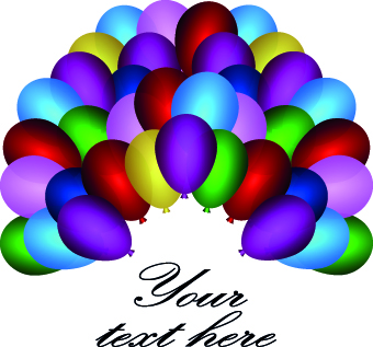 illustration colored balloons balloon background 