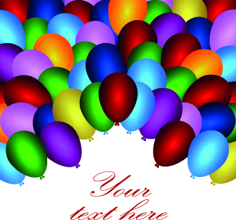 illustration holiday colored balloons balloon background 