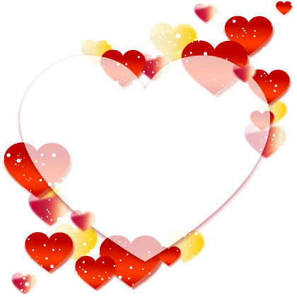 Colored dream heart design vector 02