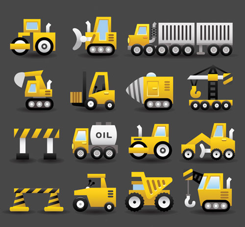 vector material transportation transport icons icon different 