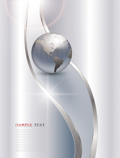 Earth abstract business background vector 04