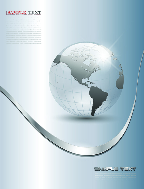 Earth abstract business background vector 05
