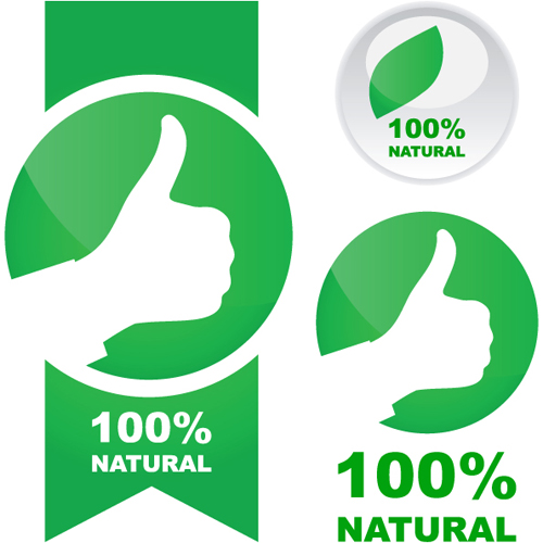 Elements of Green Ecologic elements vector set 03