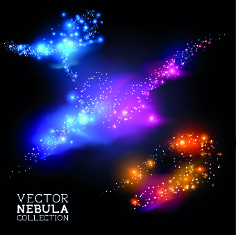 Firework objects vector design 02