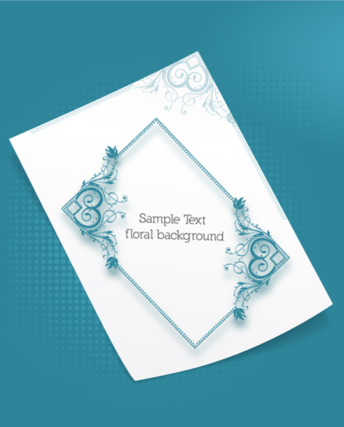Floral Frames vector backgrounds set 23
