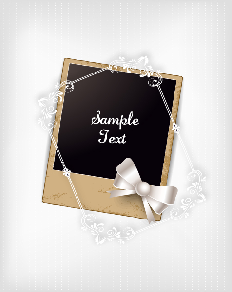 Floral Frames vector backgrounds set 24