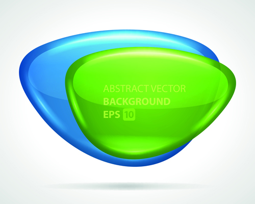 Glass textured speech bubble background vector 02