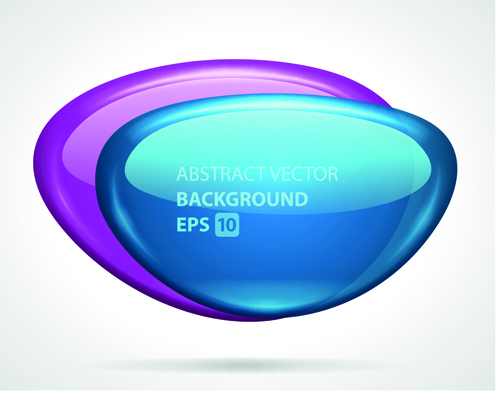 Glass textured speech bubble background vector 04