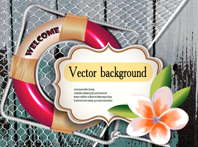 Holiday summer travel sea background vector 11