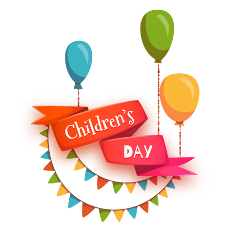 Kids holiday cards vector material 01