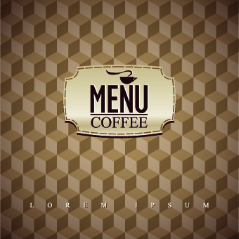 menu house cover Coffee house coffee 