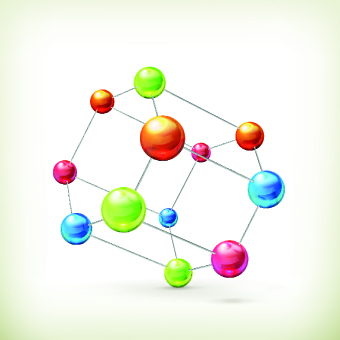 Set of Molecule design vector 05