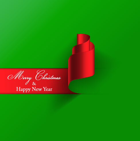 red background new year green christmas background 