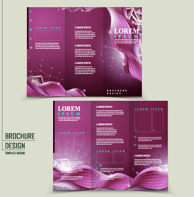 purple cover corporate brochure 