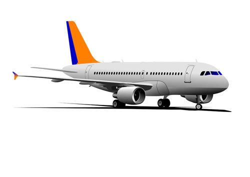 Realistic planes design vector graphic 03