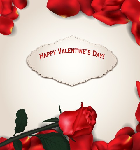 Valentine day valentine card vector card 