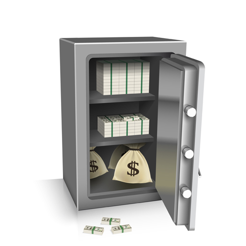 Safe deposit creative vector set 04 Safe deposit creative vector set 04