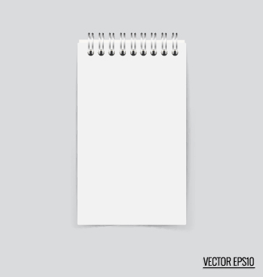 Simple note papers vector material set 07