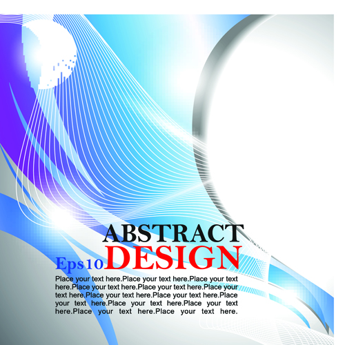 abstract waves elements vector background 03