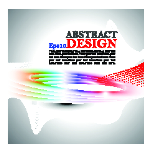 abstract waves elements vector background 04