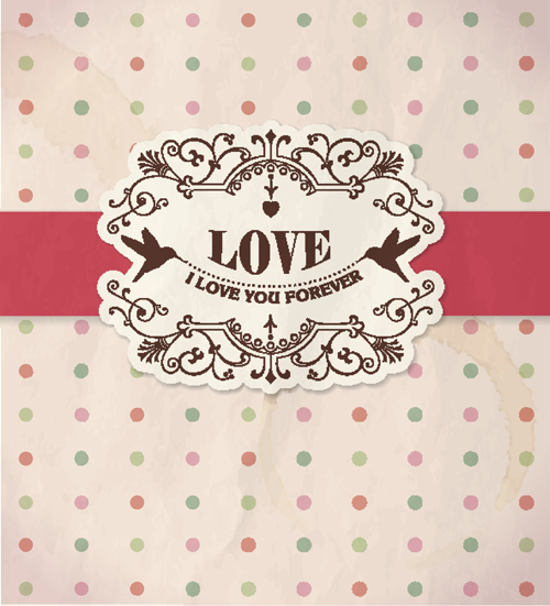 vintage Pattern elements background vector 03