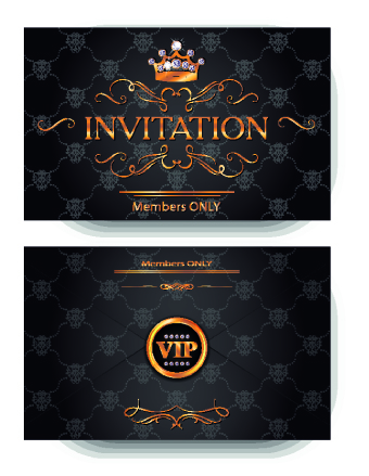 Luxury VIP invitation cards 03