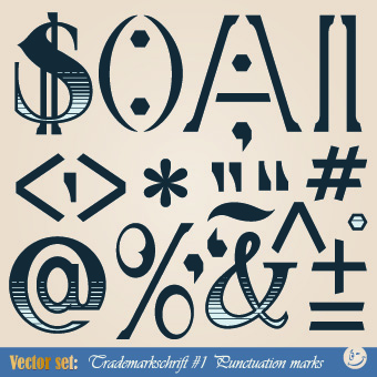 Russian alphabet with numbers vector 05