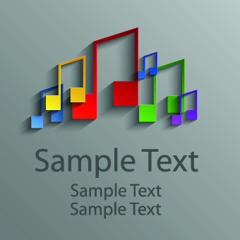 Colored elements creative background vector 01