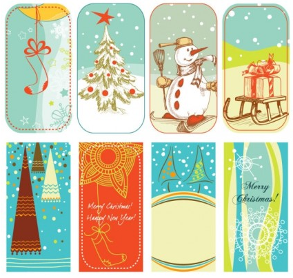 christmas cartoon 01 vector material christmas cartoon 01 vector material