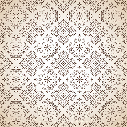 Classic Floral background vector 02