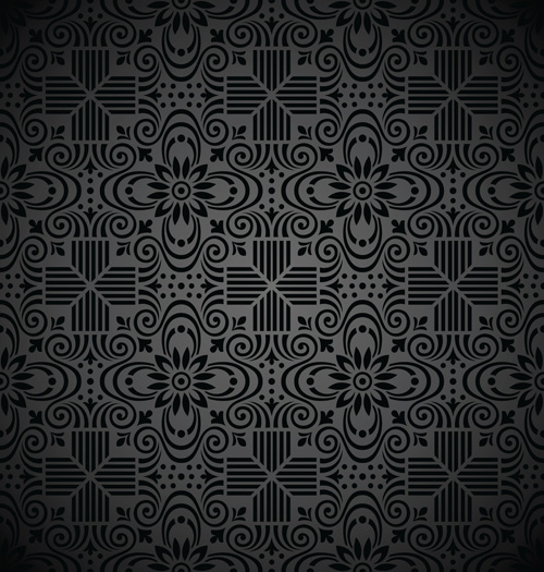 Classic Floral background vector 03
