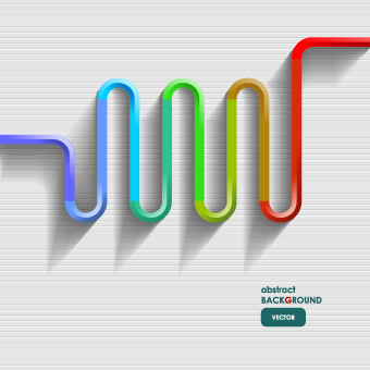 3D line vector backgrounds 03