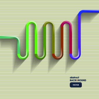 3D line vector backgrounds 04