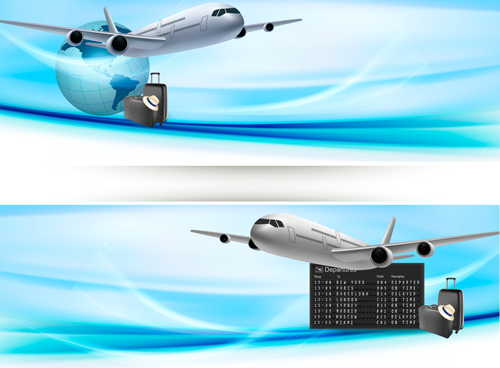 Modern Travel background set 02