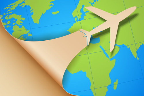 Modern Travel background set 04