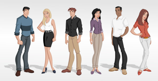 Different Figure Image vector 01