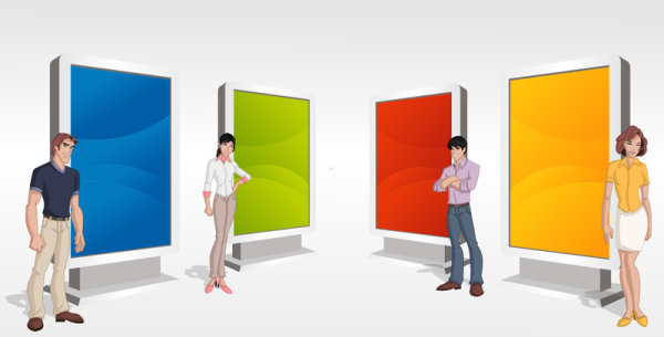 Different Figure Image vector 03